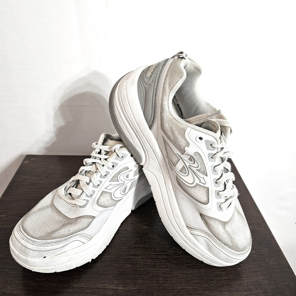 Gravity Defyer G-Defy Ion White Grey Walking Shoes TB9022FWS-M Mens 10.5